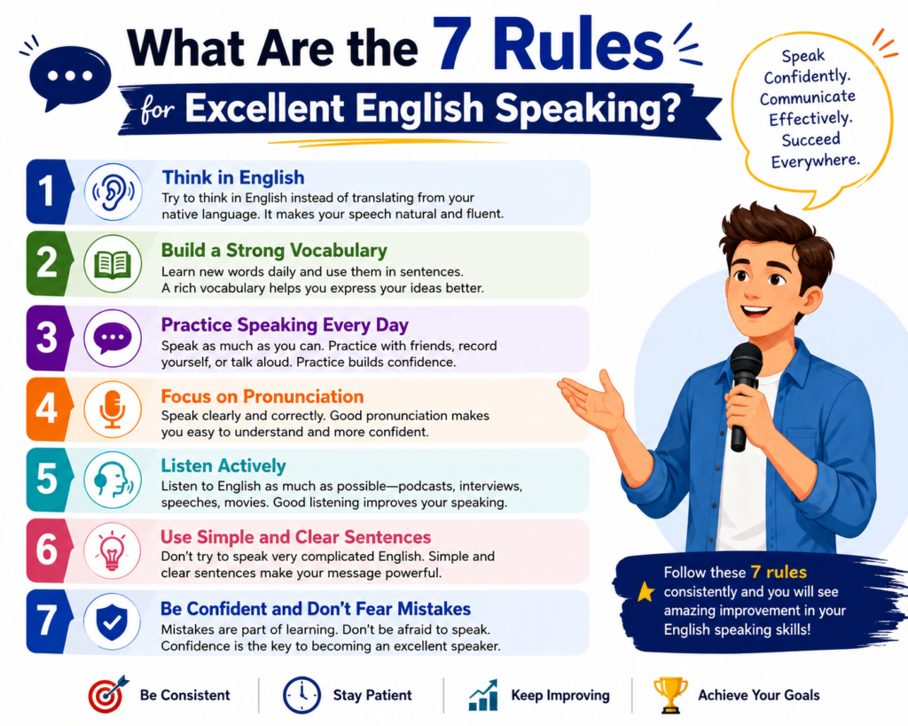 What Are the 7 Rules for Excellent English Speaking?